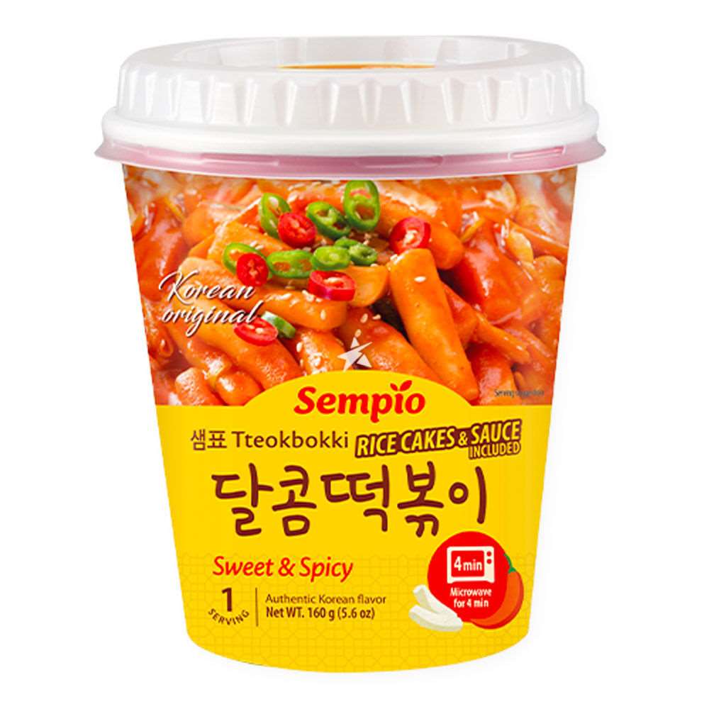 SEMPIO Instant Tteokbokki Doux et épicé 160g