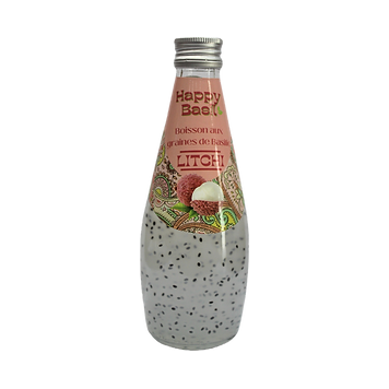 HAPPY Litchi graine de basilic 29cl GATSU GATSU