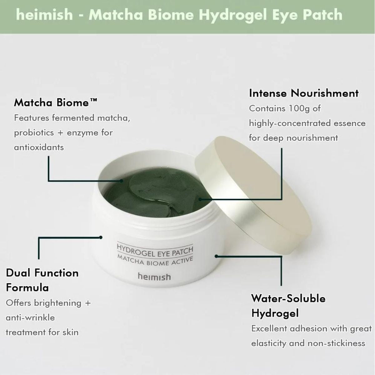 Heimish matcha eye patch