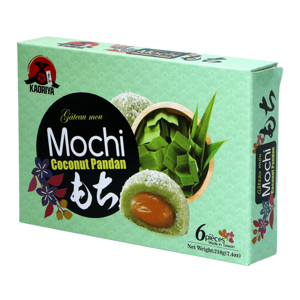 KAORIYA Mochi Noix de coco et Pandan 210g GATSU GATSU