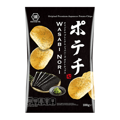 KOIKEYA Chips pdt wasabi nori 100g  GATSU GATSU