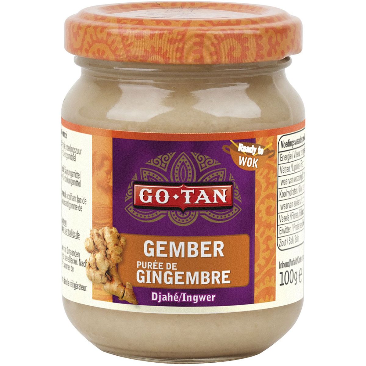 GO - TAN Purée de gingembre 100g - GATSU GATSU