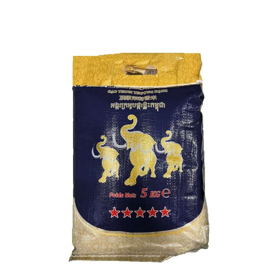 GOLDEN 3 ELEPHANTS Riz au jasmin 5kg - GATSU GATSU