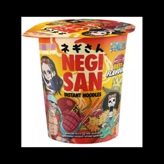 NEGISAN Nouilles Cup. One Piece Bœuf 65g