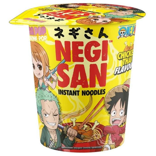 NEGISAN Nouilles Cup. One Piece Poulet Thaï 65g